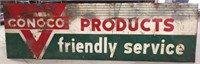 SST Embossed CONOCO ad sign 10'×3'