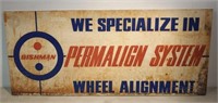 SST Bishman Wheel Alignment ad sign