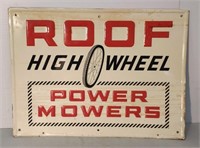 SST Roof Power Mower ad sign