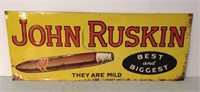 SST embossed John Ruskin Cigar ad aign