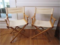 Set of two director chairs