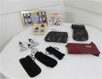 Group of travel items, wine stoppers, etc.