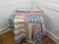 Vintage LIberty Quilt & 2 Shams