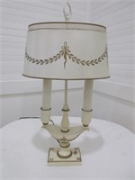 Pretty Cream & Gold Toile Lamp