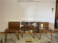 Vintage End Tables & Round Table