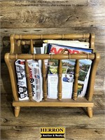 Wooden Magazine Rack