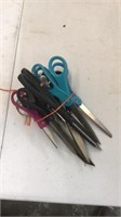 9 pairs of scissors