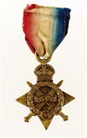WW1 British BEF 1914-15 Star Named Medal