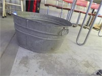 Galvanized tub