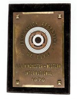 Winchester Bronze Plaque Argentina