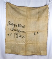 Flag or Banner Frilzheim 1867  Burlap