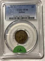 1909s Indian Cent -PCGS VF30