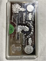$100 Lucy Confederate Banknote Silver Bar