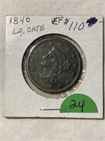 1840 Large Cent