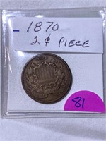 1870 2 Cent Piece