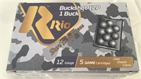 (2 times the bid) Rio Buck Shot 12 GA Shotgun Ammo