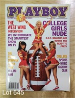 Playboy Vol 48, No 10, 2001, College Girls Nude
