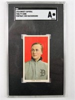 1910 SWEET CAPORAL T206 TY COBB, RED BACKGROUND: