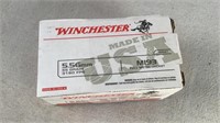 (150) Winchester 55gr 5.56mm M193 FMJ Ammo