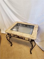 2 GLASS TOP TABLES