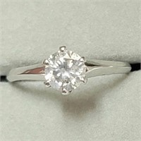 Certified 14K  Diamond(0.56Ct,Si2,F) Ring