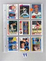 64 DIFFERENT MOSTLY 1980'S NOLAN RYAN CARDS: