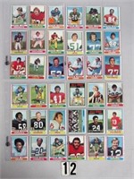 (111) 1974 & (125) 1976 TOPPS FOOTBALL CARDS: