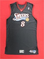 AARON McKIE #8 GAME USED "SIXERS" JERSEY: