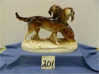 Royal Dux Style Hunting Dog Figure