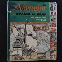 Worldwide Stamps 1000+ in Voyager album, mostly 20