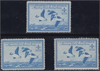 US Stamps #RW15 x3 Mint NH trio - very nic CV $180
