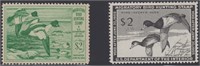 US Stamps #RW16 Mint NH toned & RW21 Mint Regummed