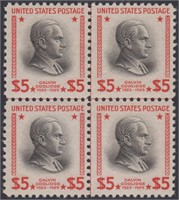 US Stamps #834 Mint NH CL Block of 4, scar CV $350