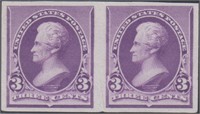 US Stamps #212P3 Proof Pair on India paper CV $70