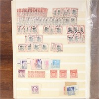 US Stamps Used 1860s-1940s on stockpages including