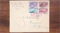 US Stamps #232, 235, , 236 x2 on Registered Cover,