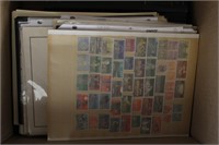 Worldwide Stamps Accumulation on pages, small stoc
