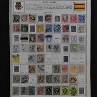 Spain & Area Stamps 1860s-1950s Used & Mint Hinged