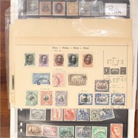 Peru Stamps Collection Used & Mint Hinged on page