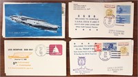 US Stamps 50+ Ship Covers 1960s-1980s with launchi