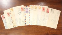 US Stamps 54 APO Covers from England, lots of vari