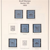 US Stamps Snuff Stamps 1917-50s on Mystic Pages