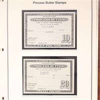 US Stamps Process Butter Stamps on Mystic Pages