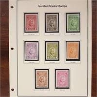 US Stamps Puerto Rico Rectified Spirit Stamps on M