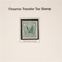 US Stamps Firearms Transfer Tax Stamp on Mystic Pa