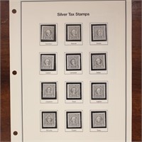 US Stamps Silver Tax Stamps on Mystic Pages