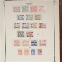 Nauru Stamps 1924-1937 Mint LH on page