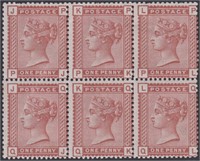 Great Britain Stamps #79 Mint LH/NH Block  CV $165