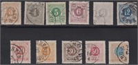 Sweden Stamps #17-27 Used and fresh overal CV $498