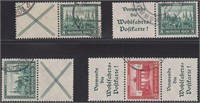 Germany Stamps Michel #S80, S85, W37, W38 CV €1050